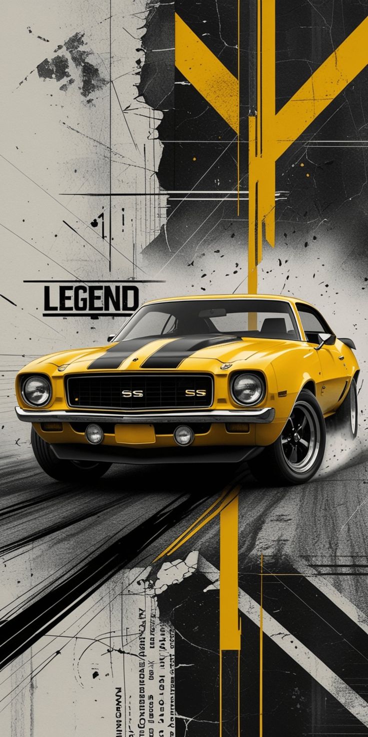 Yellow Camaro SS