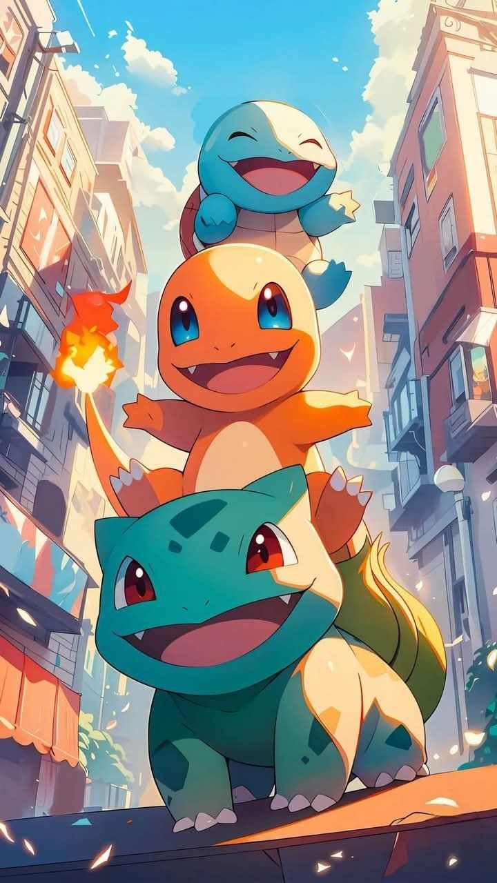 Cheerful Kanto Trio