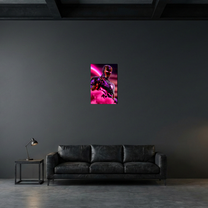 Iron Man Purple Glow