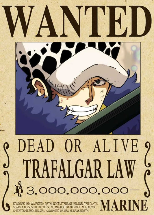 Trafalgar Law Wanted Bounty