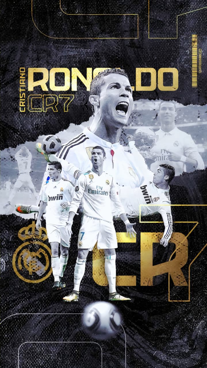 CR7 Black and Gold Art