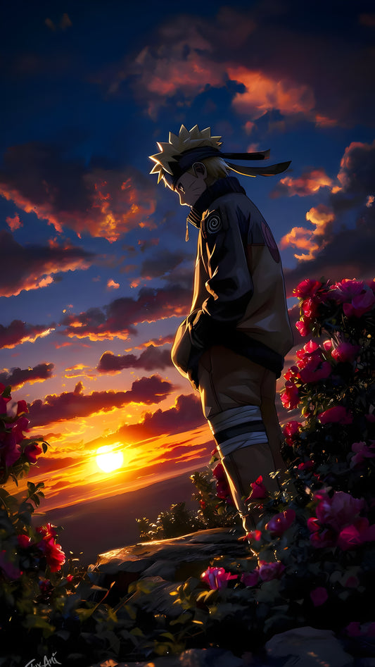 Naruto Sunset Silhouette