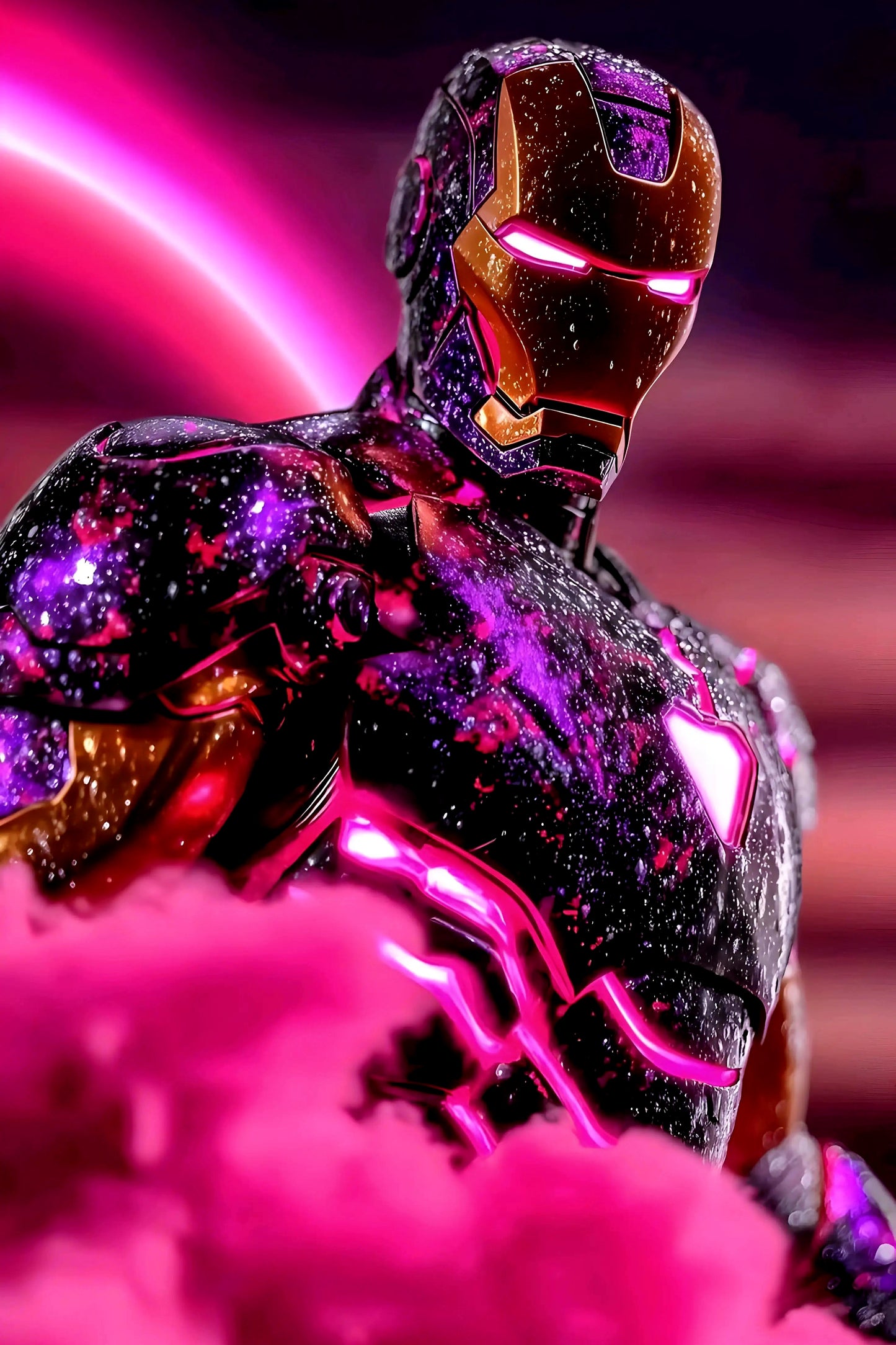 Iron Man Purple Glow