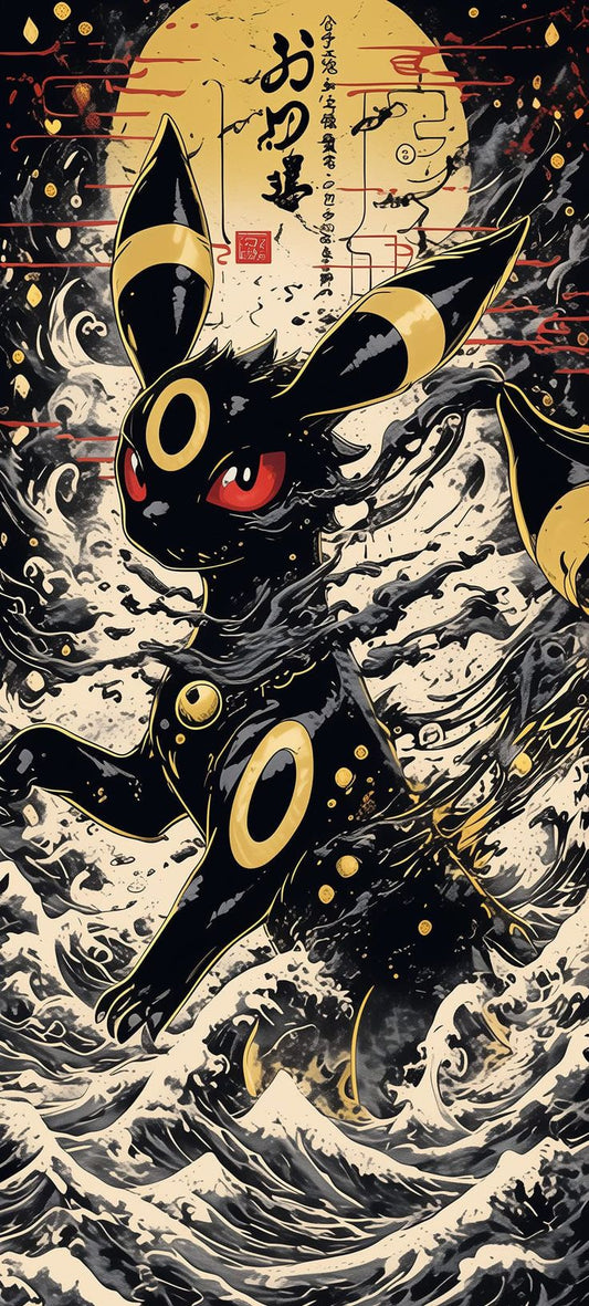 Umbreon Moon and Waves